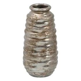 Vase Ceramic Silver 15 x 15 x 30 cm by BigBuy Home, Vases - Ref: S8802990, Price: 28,80 €, Discount: %