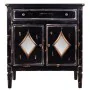 Console Alexandra House Living Black Metal Glass Fir wood MDF Wood 36 x 88 x 80 cm by Alexandra House Living, Tables - Ref: D...