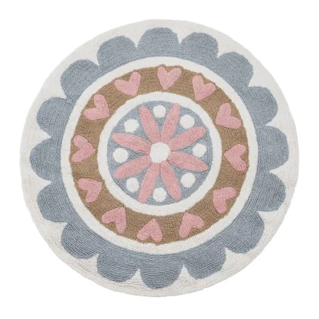 Playmat Flower Cotton 100 cm by BigBuy Home, Rugs - Ref: S8803030, Price: 37,38 €, Discount: %