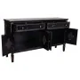 Aparador Alexandra House Living Negro Metal Vidrio Madera de abeto 38 x 80 x 140 cm de Alexandra House Living, Armarios y apa...