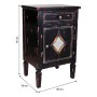 Nightstand Alexandra House Living Black 36 x 76 x 48 cm by Alexandra House Living, Bedside Tables - Ref: D1631135, Price: 205...