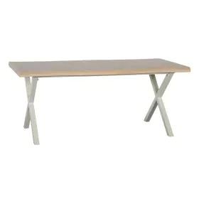 Mesa de Comedor Natural Metal 180 x 90 x 75 cm Crema DMF de BigBuy Home, Mesas - Ref: S8803089, Precio: 420,34 €, Descuento: %