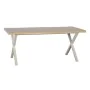 Mesa de Jantar Natural Metal 180 x 90 x 75 cm Creme DMF de BigBuy Home, Jogos de móveis - Ref: S8803089, Preço: 420,34 €, Des...