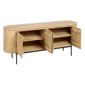 Credenza MONTMARTRE Nero Naturale Legno Ferro legno e metallo Legno di mango 170 x 40 x 75 cm di BigBuy Home, Credenze e buff...