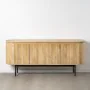 Credenza MONTMARTRE Nero Naturale Legno Ferro legno e metallo Legno di mango 170 x 40 x 75 cm di BigBuy Home, Credenze e buff...