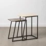 Side table 45 x 35 x 63,5 cm Brown Cream Marble Iron (2 Units) by BigBuy Home, Tables - Ref: S8803136, Price: 246,95 €, Disco...