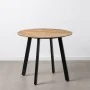 Dining Table 90 x 90 x 77 cm Natural Black Wood Iron by BigBuy Home, Dining Tables - Ref: S8803172, Price: 226,34 €, Discount: %