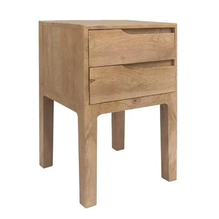 Side table STRAIGHT LINE Natural Mango wood 40 x 40 x 65 cm by BigBuy Home, Tables - Ref: S8803189, Price: 226,34 €, Discount: %