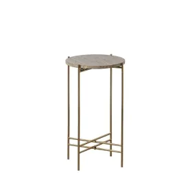 Side table 32 x 32 x 54,5 cm Brown Marble Iron by BigBuy Home, Tables - Ref: S8803190, Price: 97,82 €, Discount: %