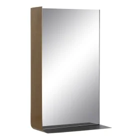 Miroir mural 40 x 12 x 60 cm Noir Doré Métal de BigBuy Home, Miroirs muraux - Réf : S8803243, Prix : 104,56 €, Remise : %