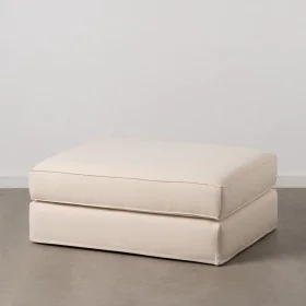 Pouf Crème 100 x 80 x 44 cm de BigBuy Home, Poufs - Réf : S8803257, Prix : 439,88 €, Remise : %