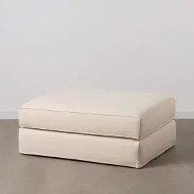 Pouffe Cream 100 x 80 x 44 cm by BigBuy Home, Footstools - Ref: S8803257, Price: 439,88 €, Discount: %