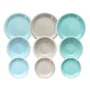 Tableware 18 Pieces Blue Green 1 cm Stoneware by BigBuy Home, Combination Sets - Ref: S8803258, Price: 80,71 €, Discount: %