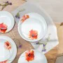 Tableware 18 Pieces Porcelain 1 cm Poppy by BigBuy Home, Combination Sets - Ref: S8803263, Price: 64,54 €, Discount: %