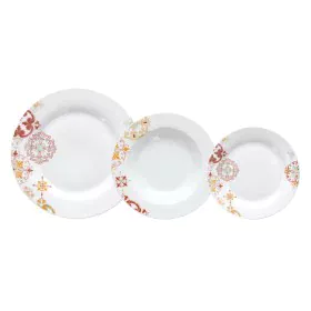 Louça 18 Peças Porcelana Castanho-avermelhado 1 cm Mostarda de BigBuy Home, Louças combinadas - Ref: S8803265, Preço: 64,54 €...