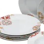 Vajilla 18 Piezas Porcelana Burdeos 1 cm Mostaza de BigBuy Home, Vajillas combinadas - Ref: S8803265, Precio: 64,54 €, Descue...