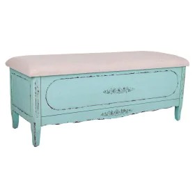 Bench Alexandra House Living Blue Sponge Fir wood MDF Wood 43 x 48 x 120 cm by Alexandra House Living, Chairs - Ref: D1631143...