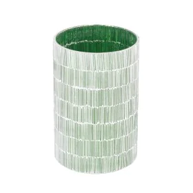 Castiçais Verde Cristal Cimento 13 x 13 x 20 cm de BigBuy Home, Candelabros e suportes para velas - Ref: S8803307, Preço: 10,...