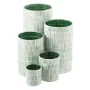 Bougeoir Vert Verre Ciment 13 x 13 x 20 cm de BigBuy Home, Bougeoirs et chandeliers - Réf : S8803307, Prix : 10,64 €, Remise : %