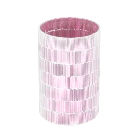 Candleholder Pink Crystal Cement 13 x 13 x 20 cm by BigBuy Home, Candelabras and candle holders - Ref: S8803308, Price: 10,64...