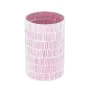 Bougeoir Rose Verre Ciment 13 x 13 x 20 cm de BigBuy Home, Bougeoirs et chandeliers - Réf : S8803308, Prix : 10,64 €, Remise : %