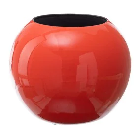 Vase Orange Ceramic 24,5 x 24,5 x 20 cm by BigBuy Home, Vases - Ref: S8803340, Price: 31,63 €, Discount: %