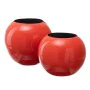 Vase Orange Ceramic 24,5 x 24,5 x 20 cm by BigBuy Home, Vases - Ref: S8803340, Price: 31,63 €, Discount: %