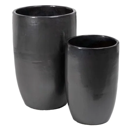 Vase Grey Ceramic 52 x 52 x 80 cm (2 Units) by BigBuy Home, Vases - Ref: S8803358, Price: 331,84 €, Discount: %