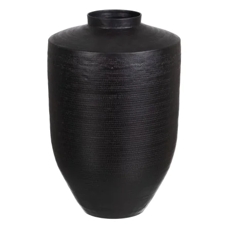 Vaso Preto Alumínio 26,5 x 26,5 x 41 cm de BigBuy Home, Jarrões - Ref: S8803368, Preço: 31,33 €, Desconto: %