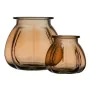 Vase Caramel verre recyclé 18 x 18 x 16 cm de BigBuy Home, Vases - Réf : S8803376, Prix : 17,62 €, Remise : %