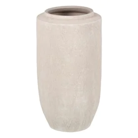 Planter Cream Ceramic Sand 21 x 21 x 40 cm by BigBuy Home, Cachepots - Ref: S8803396, Price: 35,40 €, Discount: %