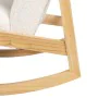 Fauteuil à Bascule Blanc Naturel Bois d'hévéa Tissu 60 x 83 x 72 cm de BigBuy Home, Chaises - Réf : S8803400, Prix : 214,29 €...