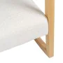 Fauteuil à Bascule Blanc Naturel Bois d'hévéa Tissu 60 x 83 x 72 cm de BigBuy Home, Chaises - Réf : S8803400, Prix : 214,29 €...