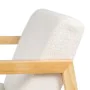 Fauteuil à Bascule Blanc Naturel Bois d'hévéa Tissu 60 x 83 x 72 cm de BigBuy Home, Chaises - Réf : S8803400, Prix : 214,29 €...