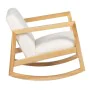 Fauteuil à Bascule Blanc Naturel Bois d'hévéa Tissu 60 x 83 x 72 cm de BigBuy Home, Chaises - Réf : S8803400, Prix : 214,29 €...