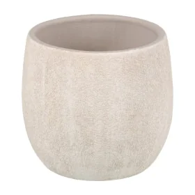 Blumentopf Creme aus Keramik Sand 18 x 18 x 17,5 cm von BigBuy Home, Übertöpfe - Ref: S8803403, Preis: 10,27 €, Rabatt: %