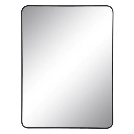 Espejo de pared Negro Aluminio Cristal 76 x 3 x 101 cm de BigBuy Home, Espejos de pared - Ref: S8803415, Precio: 96,61 €, Des...