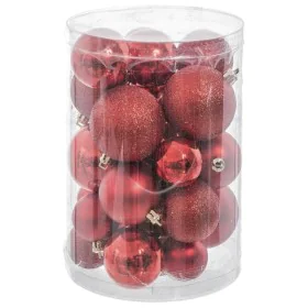 Boules de Noël Rouge Plastique Paillettes 12,5 x 12,5 x 27 cm (27 Unités) de BigBuy Christmas, Noël - Réf : S8803448, Prix : ...