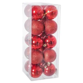 Bolas de Natal Vermelho Plástico 6 x 6 x 6 cm (20 Unidades) de BigBuy Christmas, Natal - Ref: S8803468, Preço: 7,80 €, Descon...