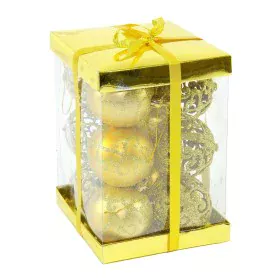 Boules de Noël Doré Plastique 6 x 6 x 6 cm (12 Unités) de BigBuy Christmas, Noël - Réf : S8803487, Prix : 7,80 €, Remise : %