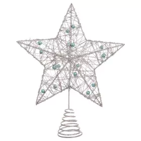 Estrella de Navidad Plateado Metal 20 x 5 x 25 cm de BigBuy Christmas, Navidad - Ref: S8803506, Precio: 8,60 €, Descuento: %