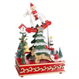 Christmas bauble Multicolour Wood Rocker 12 x 17 x 26 cm by BigBuy Christmas, Christmas - Ref: S8803510, Price: 37,20 €, Disc...