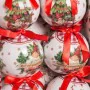 Boules de Noël Rouge Multicouleur Papier Polyfoam 7,5 x 7,5 x 7,5 cm (6 Unités) de BigBuy Christmas, Noël - Réf : S8803529, P...