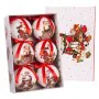 Weihnachtsbaumkugeln Rot Bunt Papier Polyfoam 7,5 x 7,5 x 7,5 cm (6 Stück) von BigBuy Christmas, Weihnachten - Ref: S8803530,...