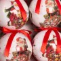 Boules de Noël Rouge Multicouleur Papier Polyfoam 7,5 x 7,5 x 7,5 cm (6 Unités) de BigBuy Christmas, Noël - Réf : S8803530, P...