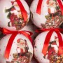 Bolas de Navidad Rojo Multicolor Papel Polyfoam 7,5 x 7,5 x 7,5 cm (6 Unidades) de BigBuy Christmas, Navidad - Ref: S8803530,...