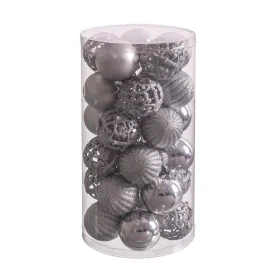 Boules de Noël Argenté Plastique 5 x 5 x 5 cm (30 Unités) de BigBuy Christmas, Noël - Réf : S8803533, Prix : 10,70 €, Remise : %