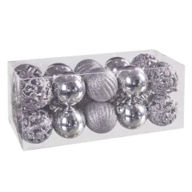 Bolas de Natal Prateado Plástico 5 x 5 x 5 cm (20 Unidades) de BigBuy Christmas, Natal - Ref: S8803550, Preço: 6,98 €, Descon...