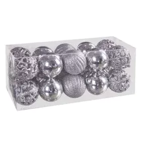 Bolas de Navidad Plateado Plástico 5 x 5 x 5 cm (20 Unidades) de BigBuy Christmas, Navidad - Ref: S8803550, Precio: 6,98 €, D...