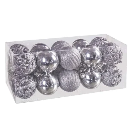 Bolas de Navidad Plateado Plástico 5 x 5 x 5 cm (20 Unidades) de BigBuy Christmas, Navidad - Ref: S8803550, Precio: 6,29 €, D...